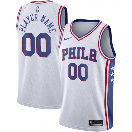 Maillot Basket Philadelphia 76ers Personnalisé 2020-21 Nike Association Edition Swingman - Homme